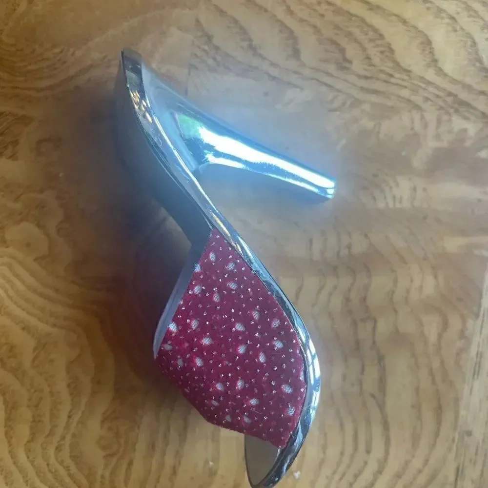 SILVER & Red Diamond High Heel Bottle Opener!